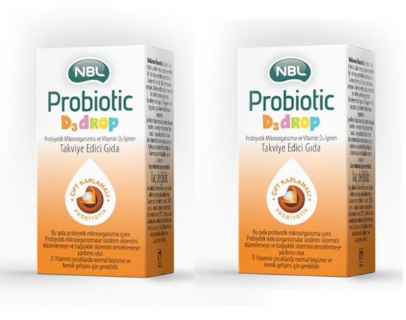 2 Adet NBL_Probiotic D3 Drop Damla 7,5ml SKT:04/2020
