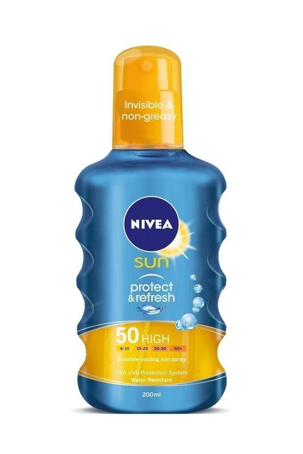 Nivea Sun Koruma & Ferahlık Transparan Güneş Spreyi SPF 50 200 ml