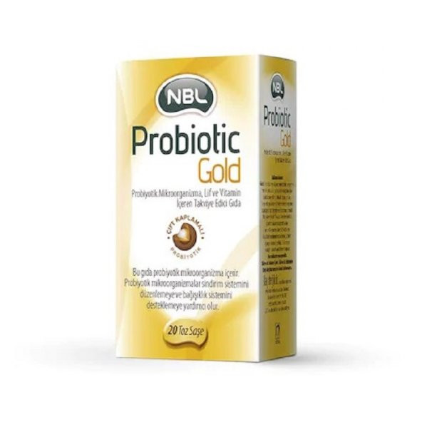 NBL_Probiotic GOLD 20 Saşe  Gıda Takviyes YENİ PAKET SKT:10/2021