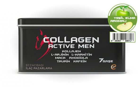 Voonka Collagen Active Men 7 Saşe Yeşil Elma Aromalı SKT03/2021
