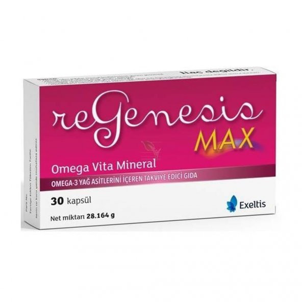 Regenesis Max Omega Vita Mineral 30 Kapsül SKT:04/2020