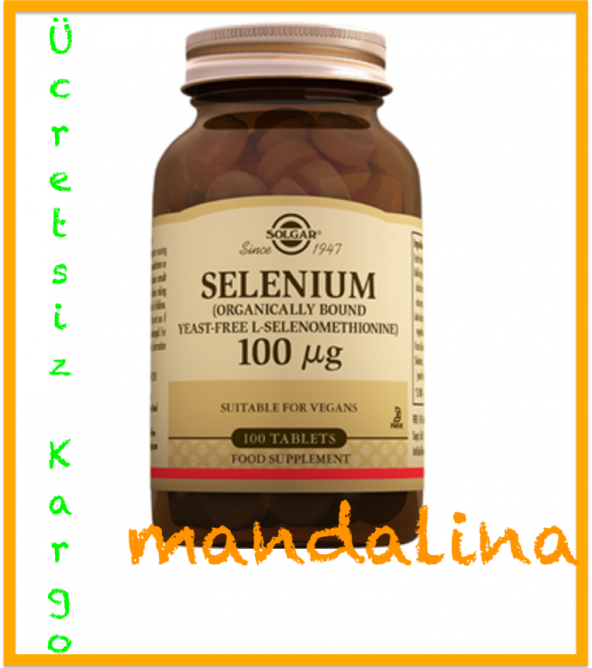 SOLGAR Selenium (Seleno-6) 100 mcg 100 Tablet SKT 01/2021