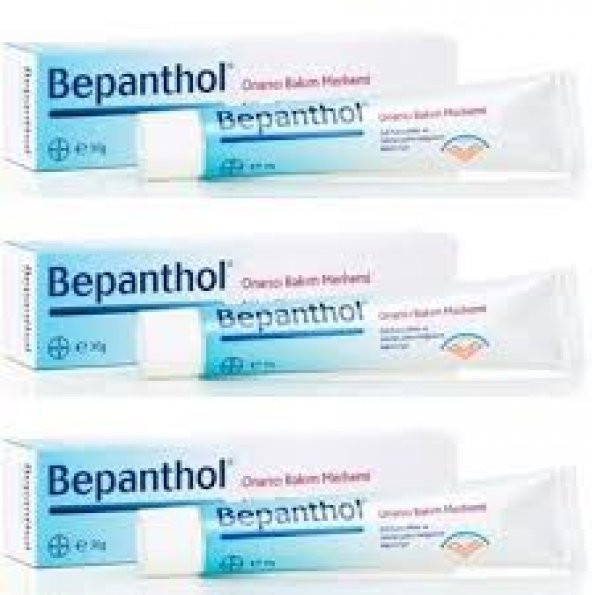 3 Adet Bepanthol Onarıcı Bakım Merhemi 30 gr SKT:05/2020