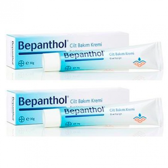 2 Adet Bepanthol® Cilt Bakım Kremi 30 gr SKT:12/2021