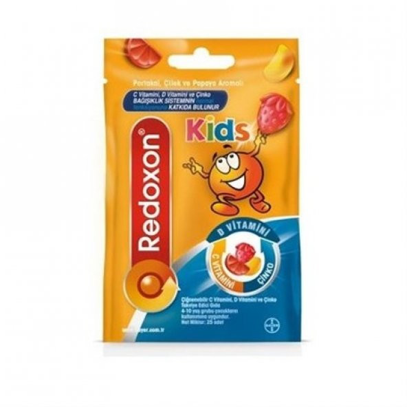Redoxon_Kids 25 Adet Çiğnenebilir C- D Vitamin Çinko SKT:05/2020
