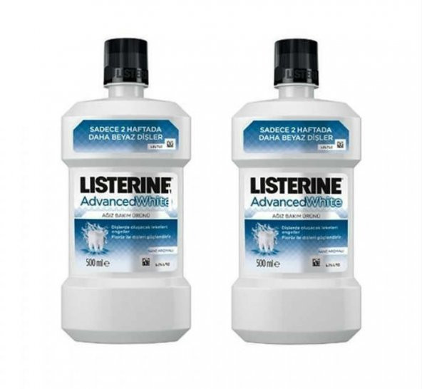 LISTERINE® ADVANCED WHITE 500 ML. 2 ADET