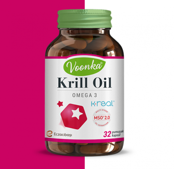 Voonka Krill Oil Omega3 32 Yumuşak Kapsül SKT:03/2021