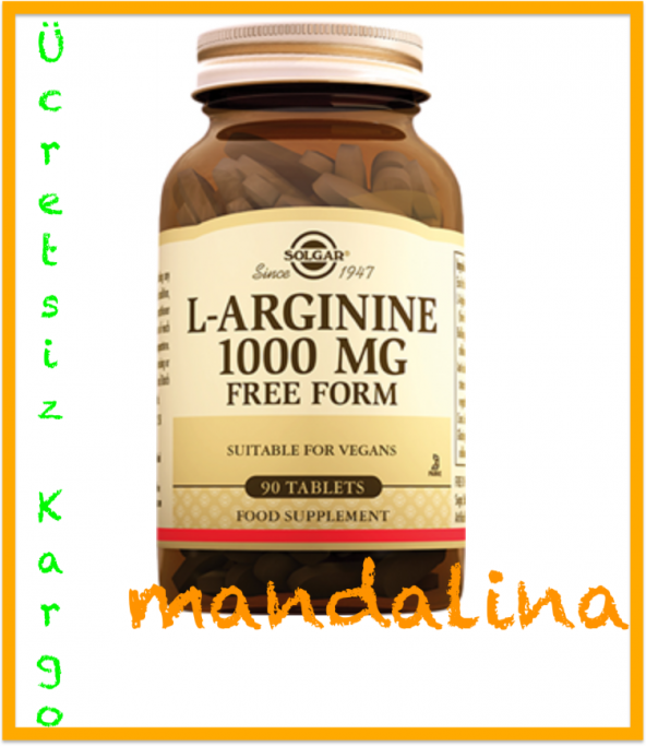 Solgar L-Arginine 1000 mg 90 Tablet SKT:08/2021