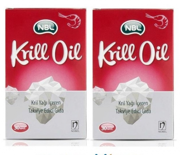 2 Adet NBL_Krill oil 30 Kapsül SKT:03/2021