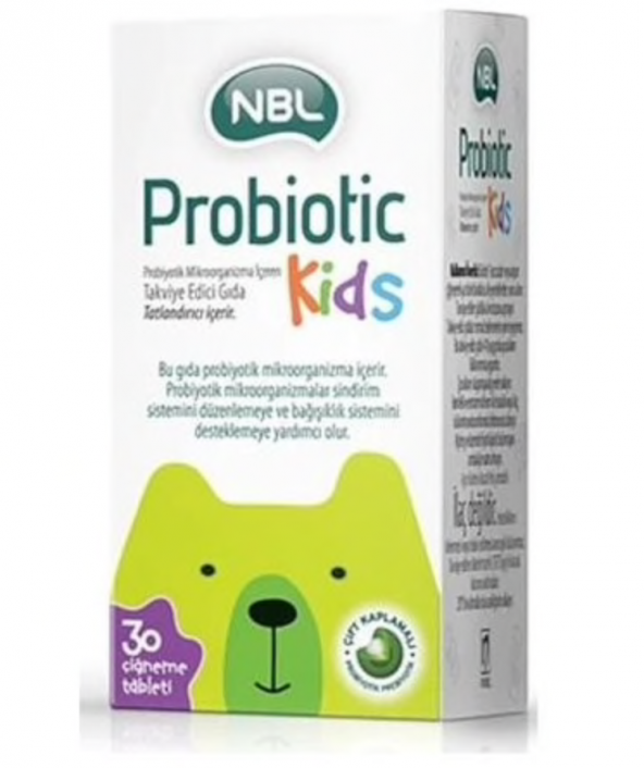 NBL_Probiotic Kids 30 Çiğneme Tableti SKT:04/2020