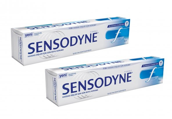 2 ADET Sensodyne® F Florürlü Diş Macunu 100 ml SKT:12/2020