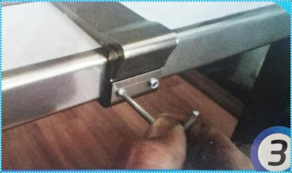 Balkon Çamaşır Kurutma Askısı Dikdörtgen Küpeşte 80*30 Bronz - 4