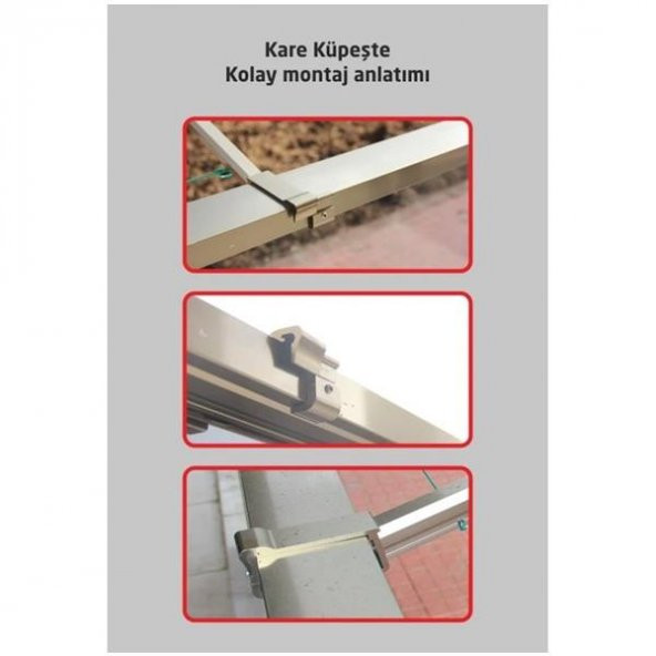 Balkon Çamaşır Kurutma Askısı Dikdörtgen Küpeşte 80*30 Bronz - 2