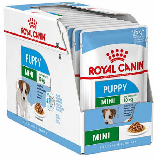 Royal Canin Puppy Mini Yaş Köpek Maması, 85 gr. x 12 Adet