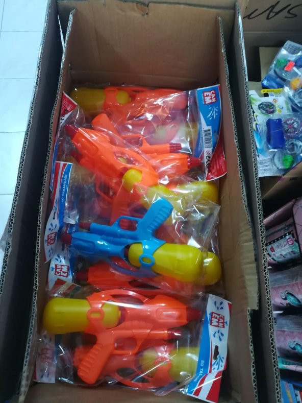 Tanklı Depolu Su Tabancası Oyuncak Silah 30 cm Oyuncak Tabanca - 5