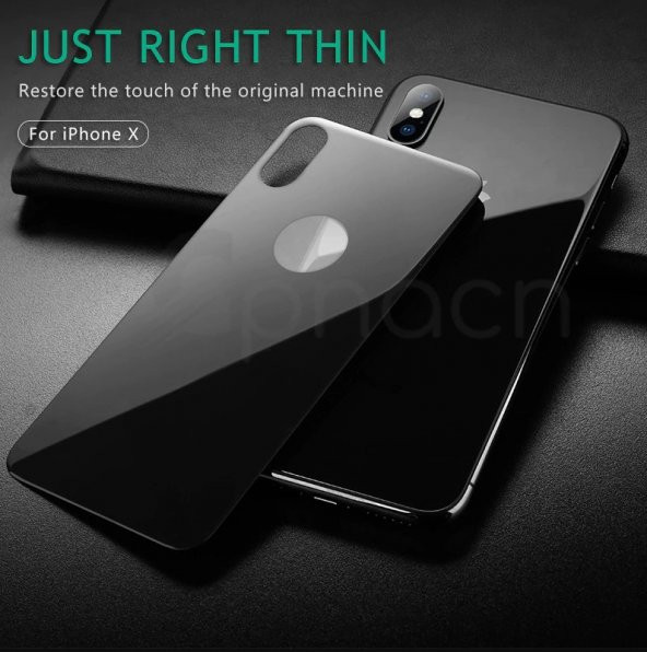 iPhone X Arka Kılıf 5D Renkli Temperli Kırılmaz Cam Koruyucu - 6