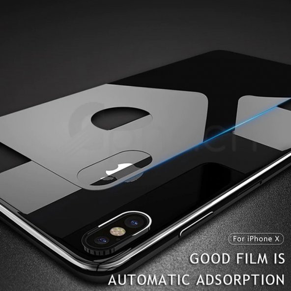 iPhone X Arka Kılıf 5D Renkli Temperli Kırılmaz Cam Koruyucu - 8