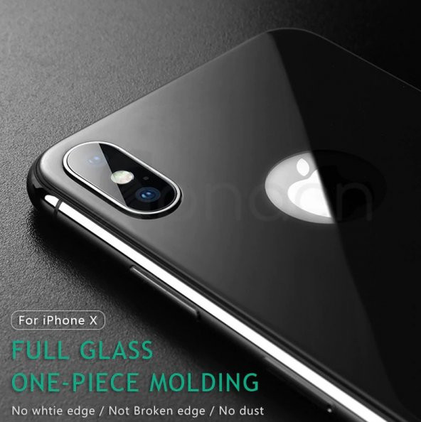 iPhone X Arka Kılıf 5D Renkli Temperli Kırılmaz Cam Koruyucu - 9