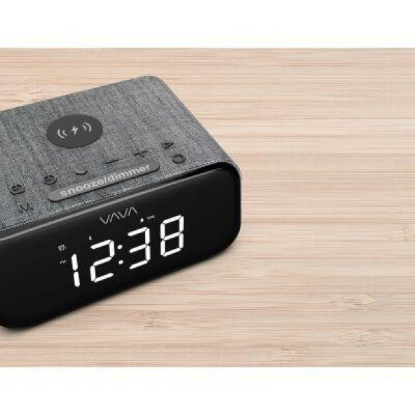 VAVA VOOM 27 VA-SK008 5-In-1 KABLOSUZ ŞARJ HOPARLÖR SAAT RADYO - 2