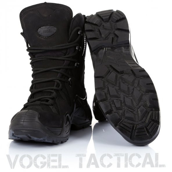 Vogel Tactical Fermuarlı Süet Siyah Askeri Bot No: 40