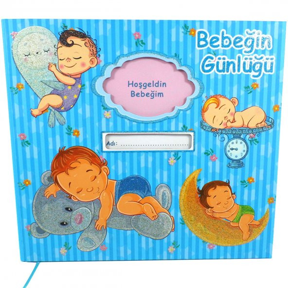Bebeğimin Günlüğü - Hoşgeldin Bebeğim - Bebek Anı Defteri -Anne Bebek Günlüğü-Anne Bebek Anı Defteri - 2