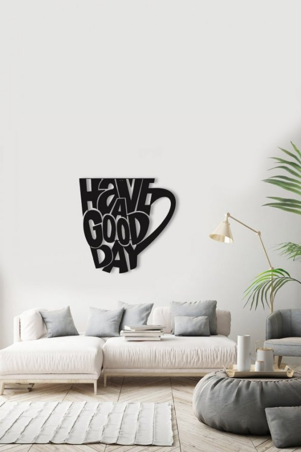 Angemiel Home İyi Bir Gün İçin Bir Kahve Duvar Tablosu Ev Ve Ofis Tablo - 2