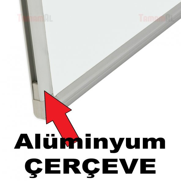 120x140 (KALİTELİ) AKYAZI DUVARA MONTE LAMİNAT BEYAZ YAZI TAHTASI - 3