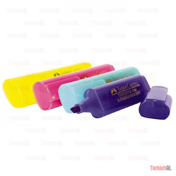 FABER CASTELL PASTEL FOSFORLU KALEM SARI PEMBE YEŞİL MOR 3+1 1546 - 5
