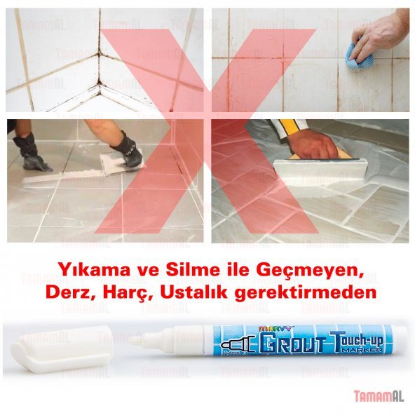 ÖZEL FAYANS DERZ KALEMİ (BEYAZ) MARVY (JAPON MALI) - 3