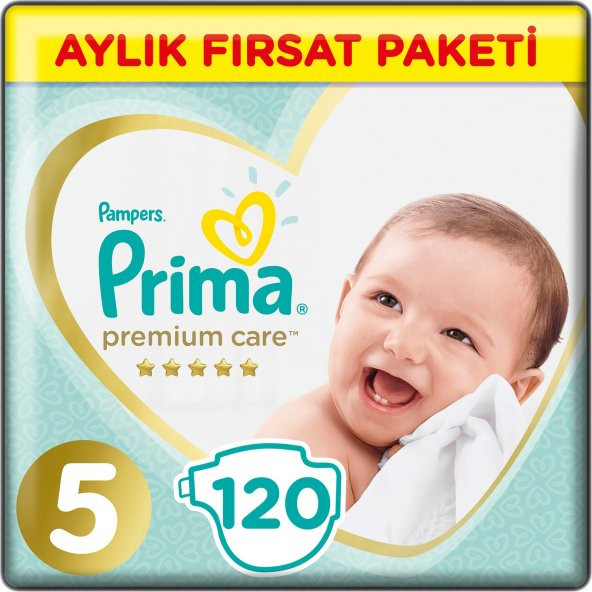 Prima Bebek Bezi Premium Care 5Numara 11-16Kg 120 Ade