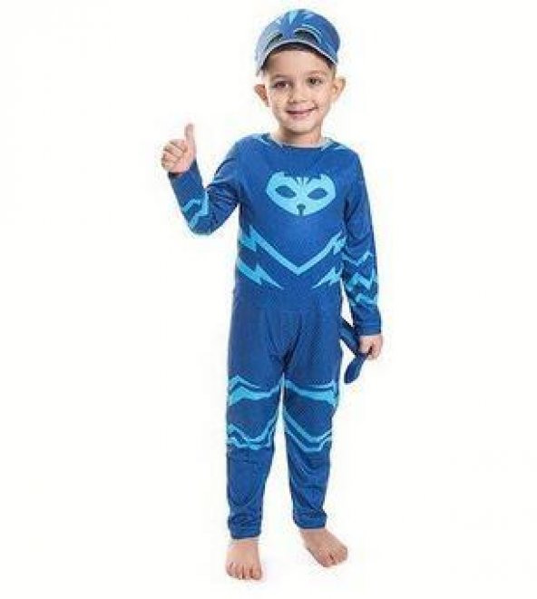 Pj Masks Kostüm - Pijamaskeliler Kostümü - Pjamasks Kostüm  - ORJİNAL - 3