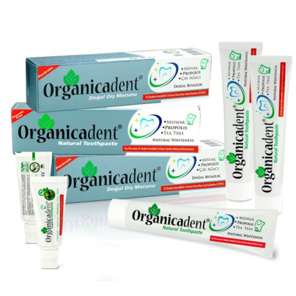 Organicadent Florürsüz Doğal Diş Macunu 75ml X3 Aile Paketi yeni