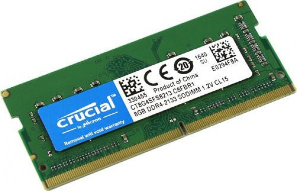 CRUCIAL 8GB DDR4 2400MHZ SODIMM NOTEBOOK RAM (CT8G4SFS824A)
