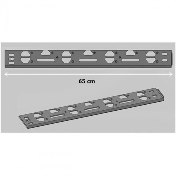 Metali Marka Kelebek Bağlantı İçin Montaj Şablonu Cetvel 65 cm - 2