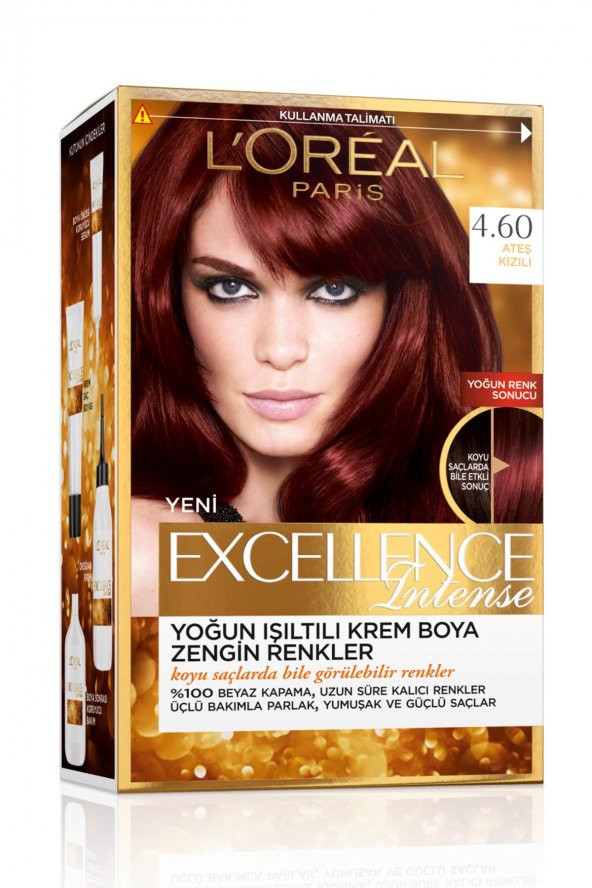 LOREAL Excellence Intense Saç Boyası 4,60 Ateş Kızılı