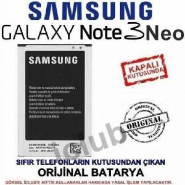 Samsung N7505 Galaxy Note 3 neo Batarya 2 yıl birebir (Garantili) + kargo ücretsiz