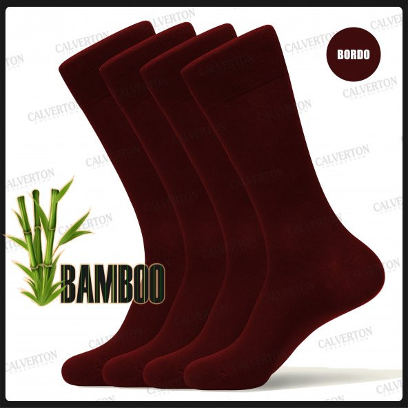 Calverton 4lü Bambu Yazlık Erkek Çorap - Tek Renk / Desen