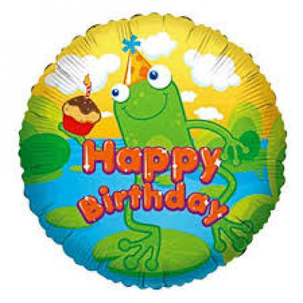 FOLYO BALON HAPPY BİRTHDAY KURBAĞA 18 D.Ü 15TL