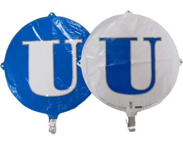 FOLYO BALON HARF U MAVİ-BEYAZ 18 (DÜ 15TL)