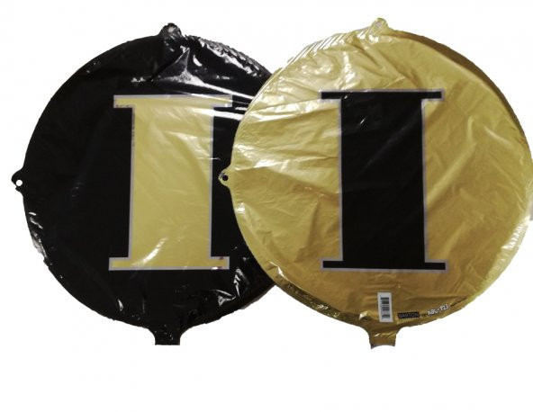 FOLYO BALON HARF I GOLD-SİYAH 18 (DÜ 15TL)