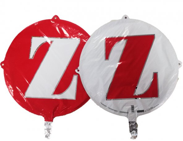 FOLYO BALON HARF Z KIRMIZI-BEYAZ 18 (DÜ 15TL)
