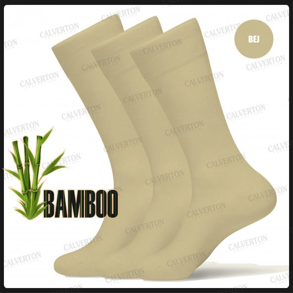 Calverton 3lü Bambu Yazlık Erkek Çorap - Düz Renk / Desen