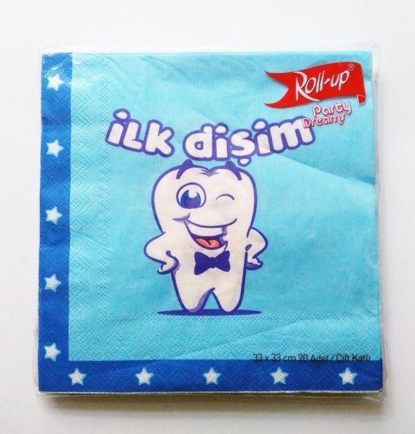 İLK DİŞİM PEÇETE MAVİ 20Lİ