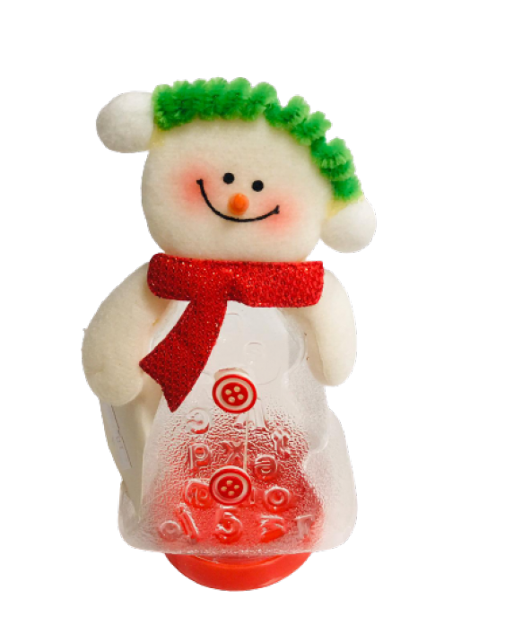 YILBAŞI ŞİŞE KARDAN ADAM 11CM X 7CM