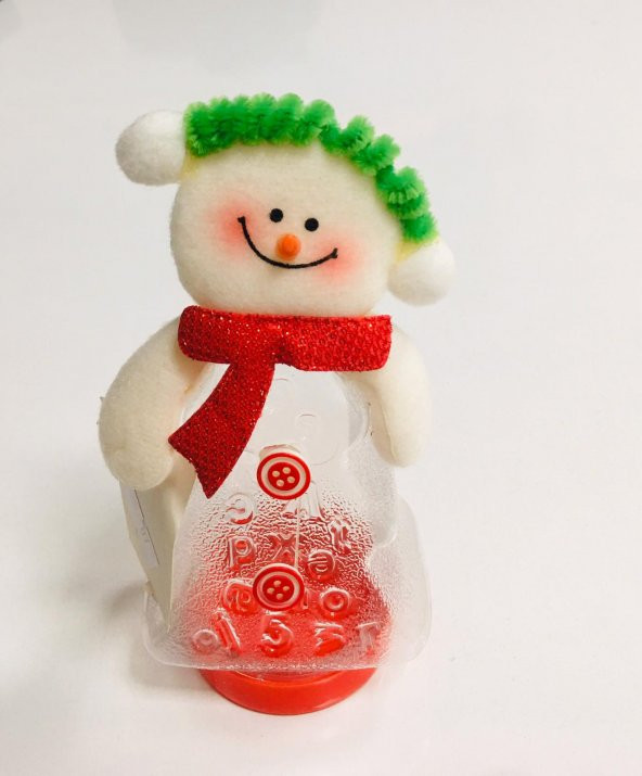 YILBAŞI ŞİŞE KARDAN ADAM 11CM X 7CM - 2