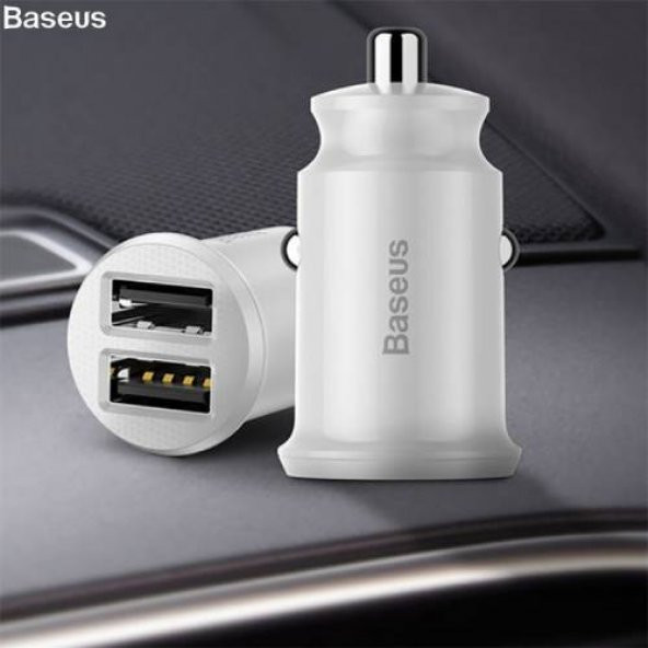 Baseus Mini Dual Usb 3.1a Max Çıkışlı Hızlı Araç Şarj Başlık