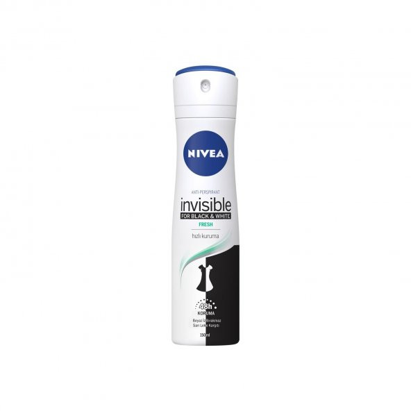 NIVEA Deodorant Bayan Invisible B&W Fresh 150ml