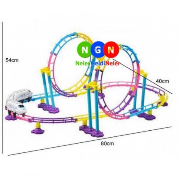 Vardem 113 Parça Hızlı Tren Işıklı Pilli Raylı Tren - 2