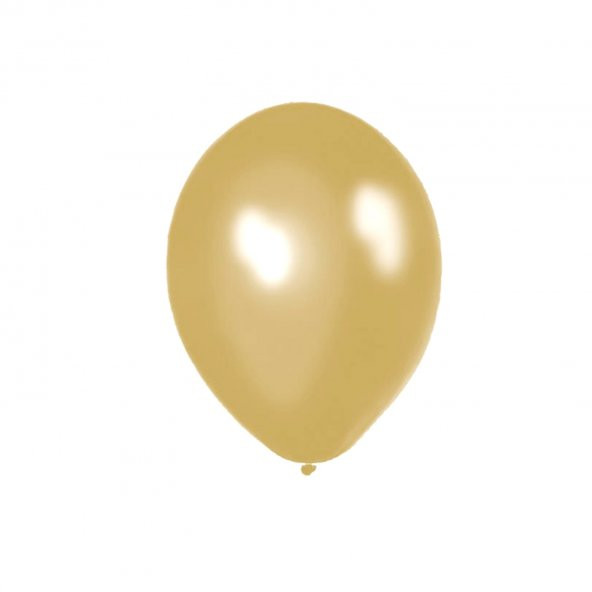 ATOM 12 İNÇ Metalik Gold (altın) Balon - 100 ADET