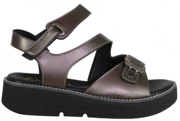 Su Perisi 011 Ortopedi Günlük Siyah VE Beyaz Bayan Sandalet (36-40) - 5